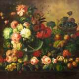 "Blumenstilleben", Öl/ Platte, sign. u.r. "P. Broers", 50x60 cm, Rahmen - photo 1