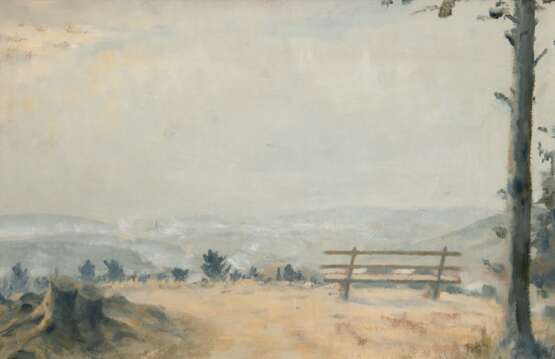 Bizer, Emil (1881 Pforzheim-1957 Badenweiler) "Sophienruhe 1942", Öl/ Platte, sign. u.r., 40x59 cm, Rahmen - Foto 1