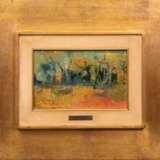 Reino, Oscar Garcia (1910-1993 Uruguay) "Abstrakte Landschaft", Öl/Karton, sign. u.l., 15x23,5 cm, Rahmen - Foto 1