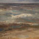 Gimpel, Bruno (1886 Rostock-1943 Niederpoyritz) "Seestück", Öl/ Mp. sign. u.r., mehrere kl. Farbabplatzungen, 49x62 cm, Rahmen (Studium in Düsseldorf und Dresden, war als Gebrauchsgrafiker und Maler in Rostock … - Foto 1