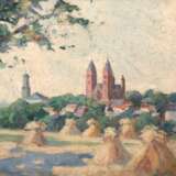 Mercker, Erich (1891 Zabern-1973 München) "Blick auf den Dom von Limburg", Öl/ Platte, sign. u.r., 40,5x62 cm, Rahmen - photo 1