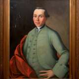 Altmeister des 18. Jh. "Porträt des Johann Andreas Sandmann", Öl/Lw., verso bez.: M.C.N. DER pinxit, Daten des Dargestellten (geb. 1750, vergemaehlet 1773) Rahmen, kleinere Hinterlegungen, Lw. mit Kratzspuren 8… - photo 1