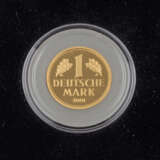 BRD/GOLD - 1 Deutsche Mark 2001 G in Gold, - фото 2