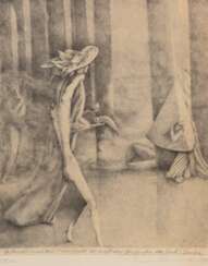 Flammer, Elmar &quot;Geschmückt mit dem Mahnmal des möglichen Glücks...&quot;, Radierung, 51/ 100, sign. u.r. und dat. 1970, 27x21,5 cm, ungerahmt