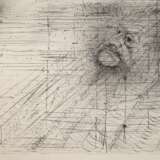 Kluth, Karl (1898 Halle-1972 Hamburg) "Komposition mit Porträt von Ernst Barlach", nach einem Ölgemälde von 1936, Grafik, in der Platte monogr. u. dat. `69 u.r., rücks. Nachlaßstempel, 34x53 cm (Studium an der… - Foto 1