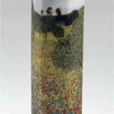 Goebel-Kerzenleuchter, Gustav Klimt "Mohnfeld", Porzellan, polychrom bedruckt mit Goldrändern, 1-kerzig, 6-kantiger Schaft auf Rundfuß, H. 20,5 cm - photo 1