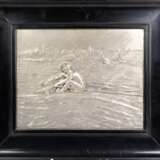 Korschamm, Karl (1872-1943) "Ruderregatta", Relief, Kupfer versilbert, 20x30,5 cm, Rahmen - Foto 1