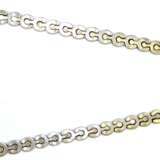 Collier, 925er Silber, geometrische Glieder, Gew. 70 g, L. 42 cm, B. 09, cm - фото 1