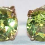 Ohrstecker, 375er GG / 9 k, Peridot, Dm. ca. 5 mm - Foto 1