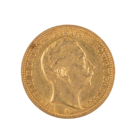 Preussen/GOLD - 7 x 20 Mark Wilhelm II., - photo 3