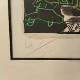 Lithograph by Robert Combas (1957-). Signed and Numbered 4390 21th century - photo 4