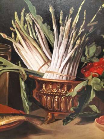 Large Still Life with Fish Oil-on-Canvas in Gilded Frame 152cm x 112cm Other style 19th century г. - фото 3