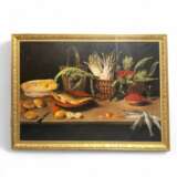 Large Still Life with Fish Oil-on-Canvas in Gilded Frame 152cm x 112cm Other style 19th century г. - фото 4