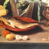 Large Still Life with Fish Oil-on-Canvas in Gilded Frame 152cm x 112cm Other style 19th century г. - фото 7