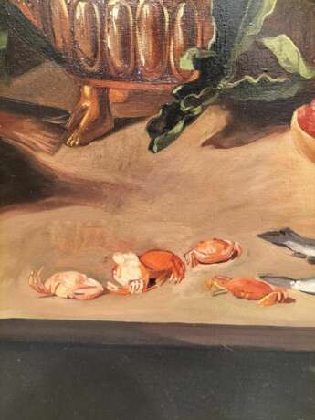 Large Still Life with Fish Oil-on-Canvas in Gilded Frame 152cm x 112cm Other style 19th century г. - фото 10
