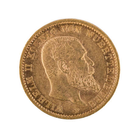 Württemberg/GOLD - 20 Mark 1897 F Wilhelm II., - photo 1