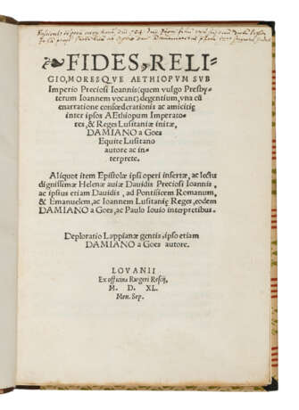 Fides, religio moresque Aethiopum - photo 1