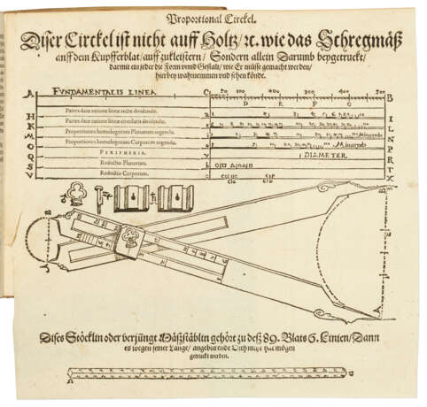 Kurtzer gründlicher gebesserter unnd vermehrter Underricht, zubereitung und gebrauch, der hochnutzlichen mathematischen Instrumenten, Porportional Schregmass und Circkels - фото 2