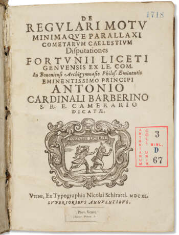 Sammelband of 5 works mostly on the controversy of the comets - фото 2