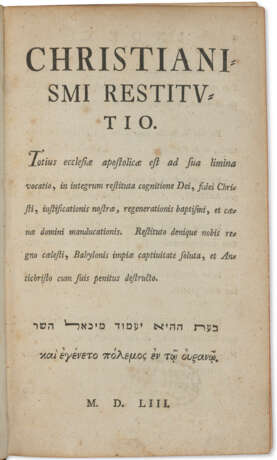 Christianismi Restitutio - photo 1