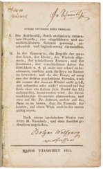 Kurzer Grundriss eines Versuchs I. Die Arithmetik […] II. In der Geometrie