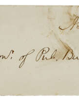 Franking signature addressed to Benjamin Brown French