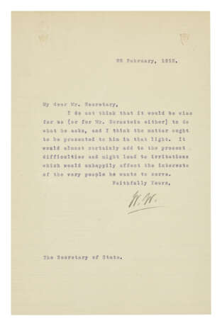 An archive of official correspondence as President and Secretary of State - фото 4