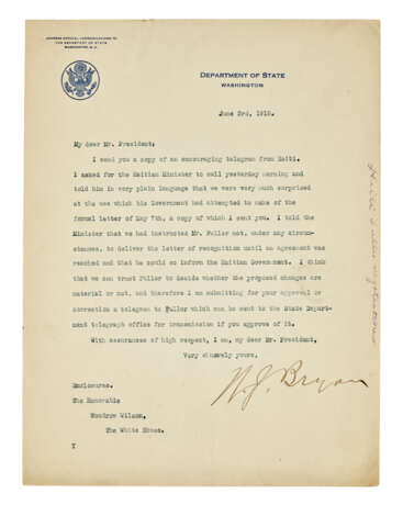 An archive of official correspondence as President and Secretary of State - фото 5