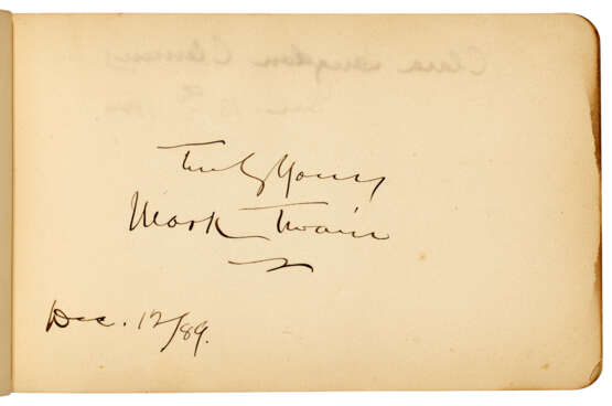 Autograph Book signed by Twain, Stowe, George Griffin and others - фото 1