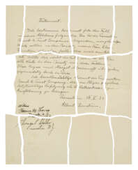 His last will and testament