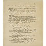 Autograph manuscript on unified field theory - Foto 1