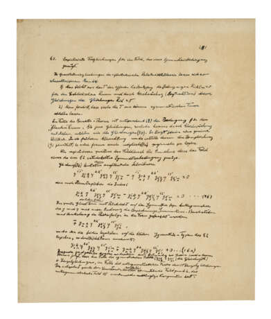 Autograph manuscript on unified field theory - Foto 1