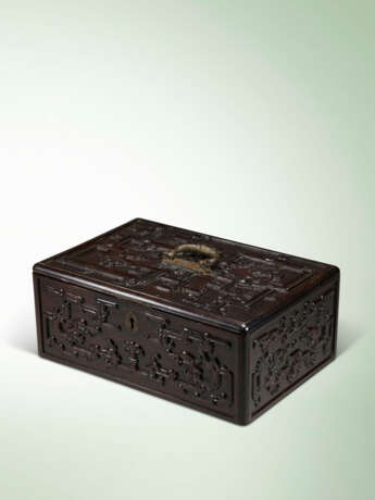 A ZITAN `KUI DRAGON` RECTANGULAR BOX - photo 1