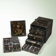 A GROUP OF INK CAKES WITHIN A FITTED PAINTED LACQUER ‘DRAGON’ BOX AND COVER - Сейчас на аукционе