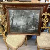 18th Century Grisaille `Moonlight` in the style of Charles Lacroix de Marseille 18th century - photo 2