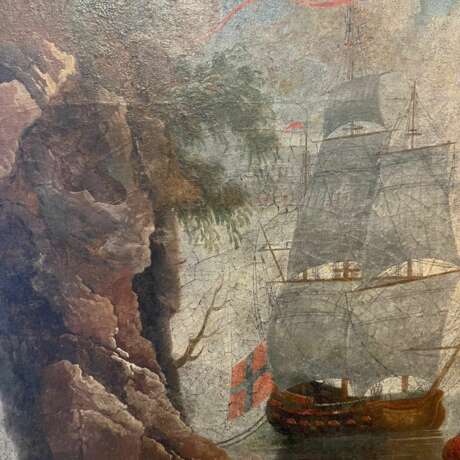 18th-Century Seascape Painting in the Style of Claude-Joseph Vernet 18th century - photo 4