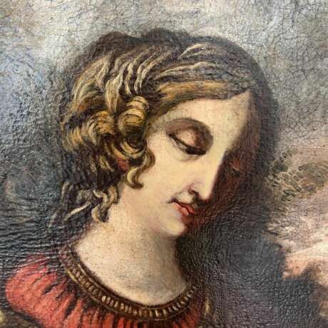 Early 17th Century Tuscan School Oil Painting on Canvas `Virgin and Child` Baroque Early 17th century - photo 5