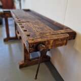 Table de menuisier ancienne Naturholz Eclecticism Early 20th century - Foto 8