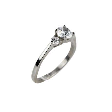 Кольцо белого металла с белыми камнями Swarovski. Металл 20th century г. - фото 2 Кольцо белого металла с белыми камнями Swarovski. Металл 20th century г. - фото 2