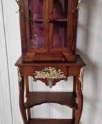 Overview. Restored antique display case with beautiful bronze elements
