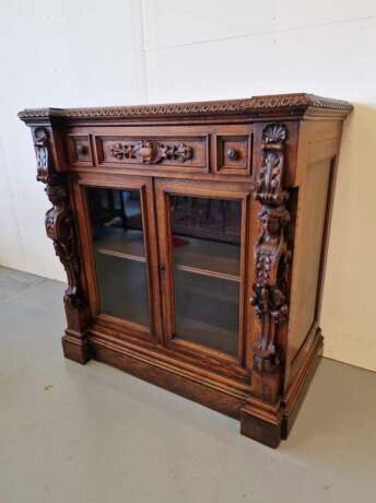 Armoire-vitrine de style Renaissance Oak 19th century - photo 1