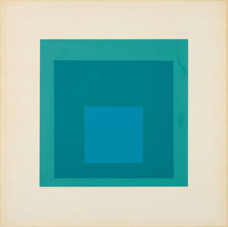 Josef Albers. Blue Reminding - photo 3