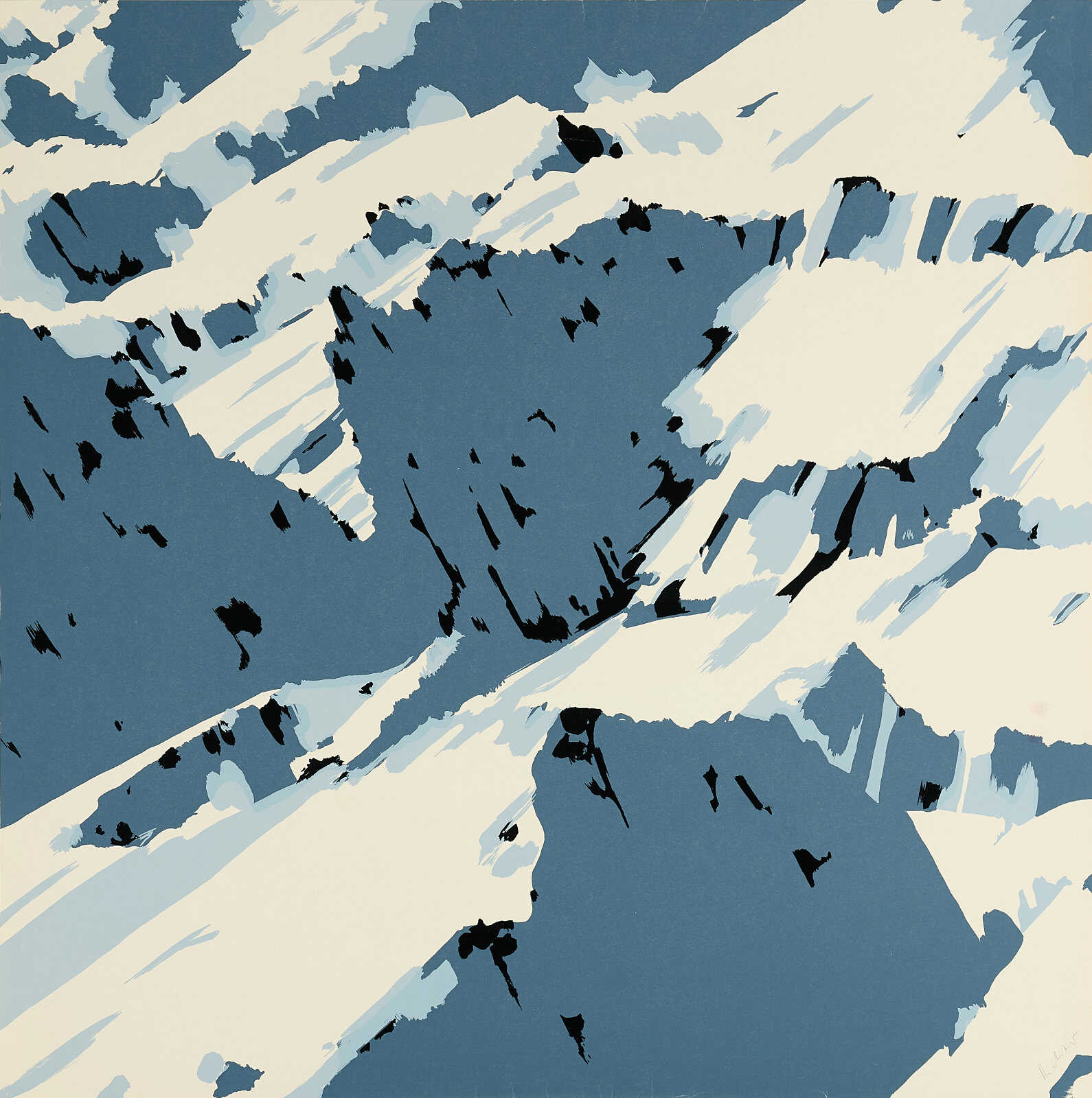 Gerhard Richter. Schweizer Alpen I (B1)