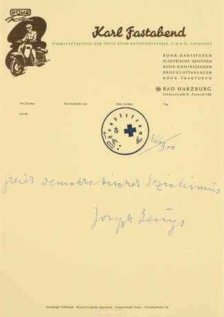 Joseph Beuys. Freier demokratischer Sozialismus - photo 1