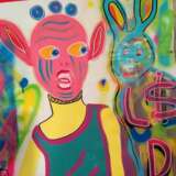 “Disco” Canvas Mixed media Pop Art Animalistic 2018 - photo 2