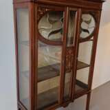 Изысканная витрина в стиле модерн Красное дерево Art Nouveau 19th century г. - фото 3