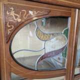 Изысканная витрина в стиле модерн Красное дерево Art Nouveau 19th century г. - фото 5