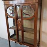 Изысканная витрина в стиле модерн Красное дерево Art Nouveau 19th century г. - фото 6