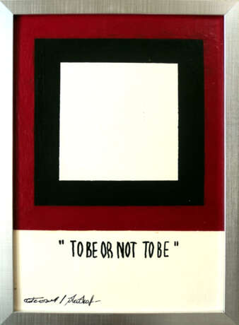 “To be or not to be №1” Canvas Acrylic paint 2012 - photo 1