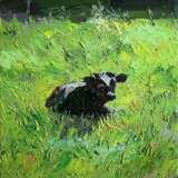 “Bull” Canvas Oil paint Realist Animalistic 2019 - photo 1